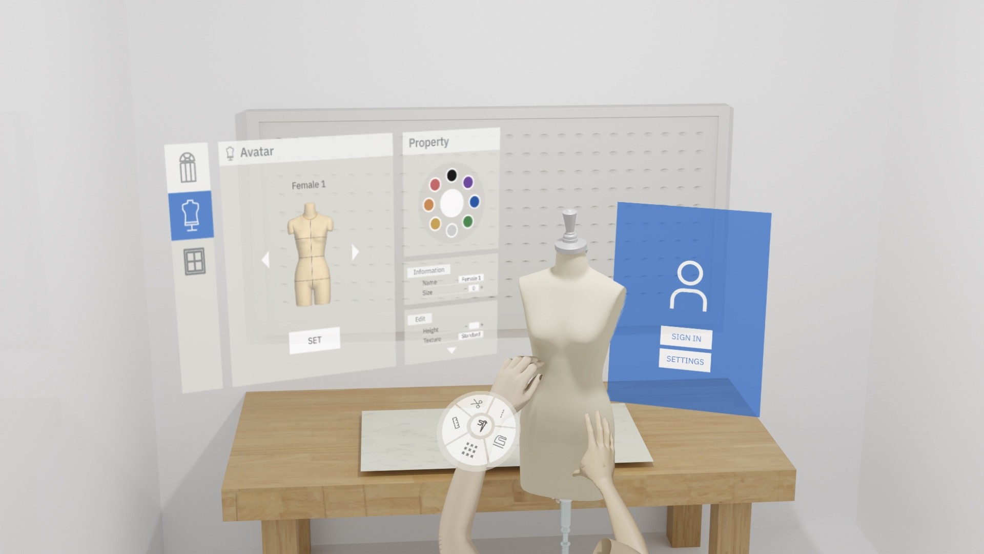 VR Interaction — Avatar Selection